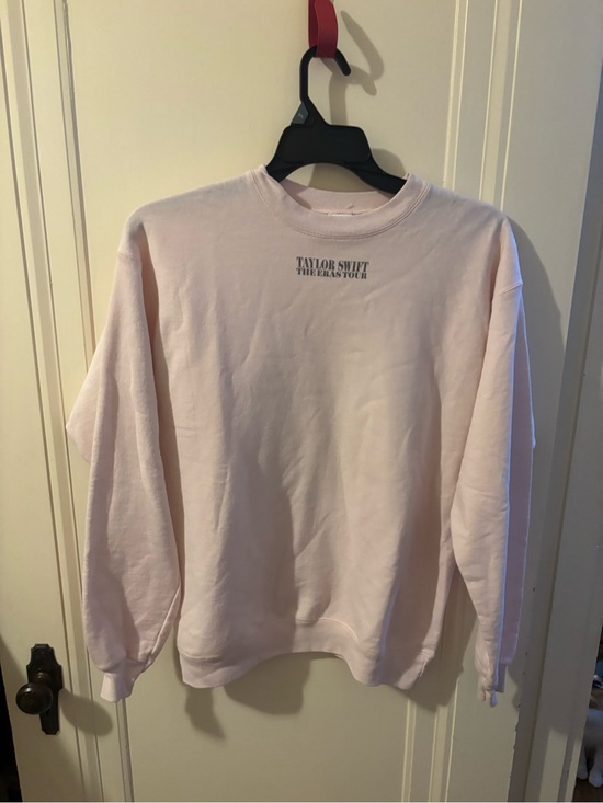 Taylor Swift Sweaters - Taylor Swift Pale Pink The Eras Tour Pullover Sweatshirt